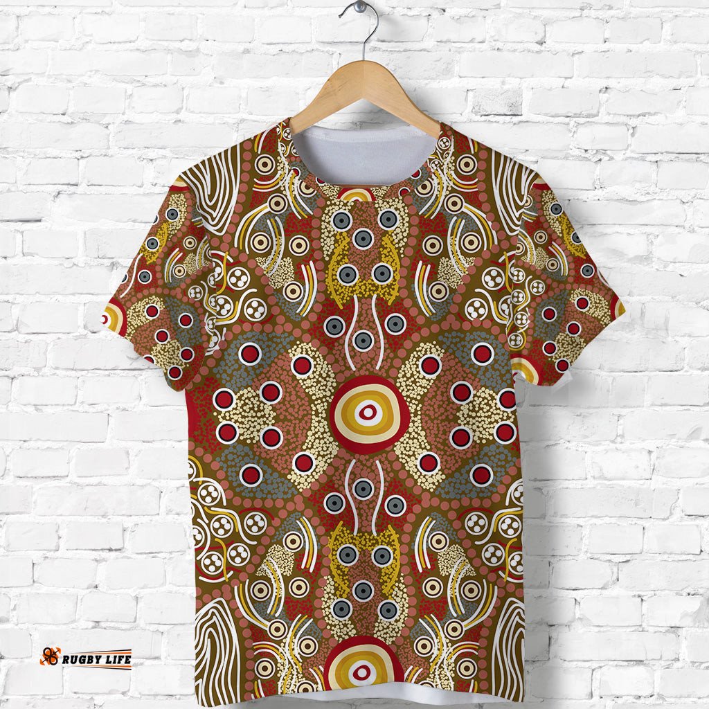 custom personalised aboriginal art dot vibes t shirt indigenous no.2