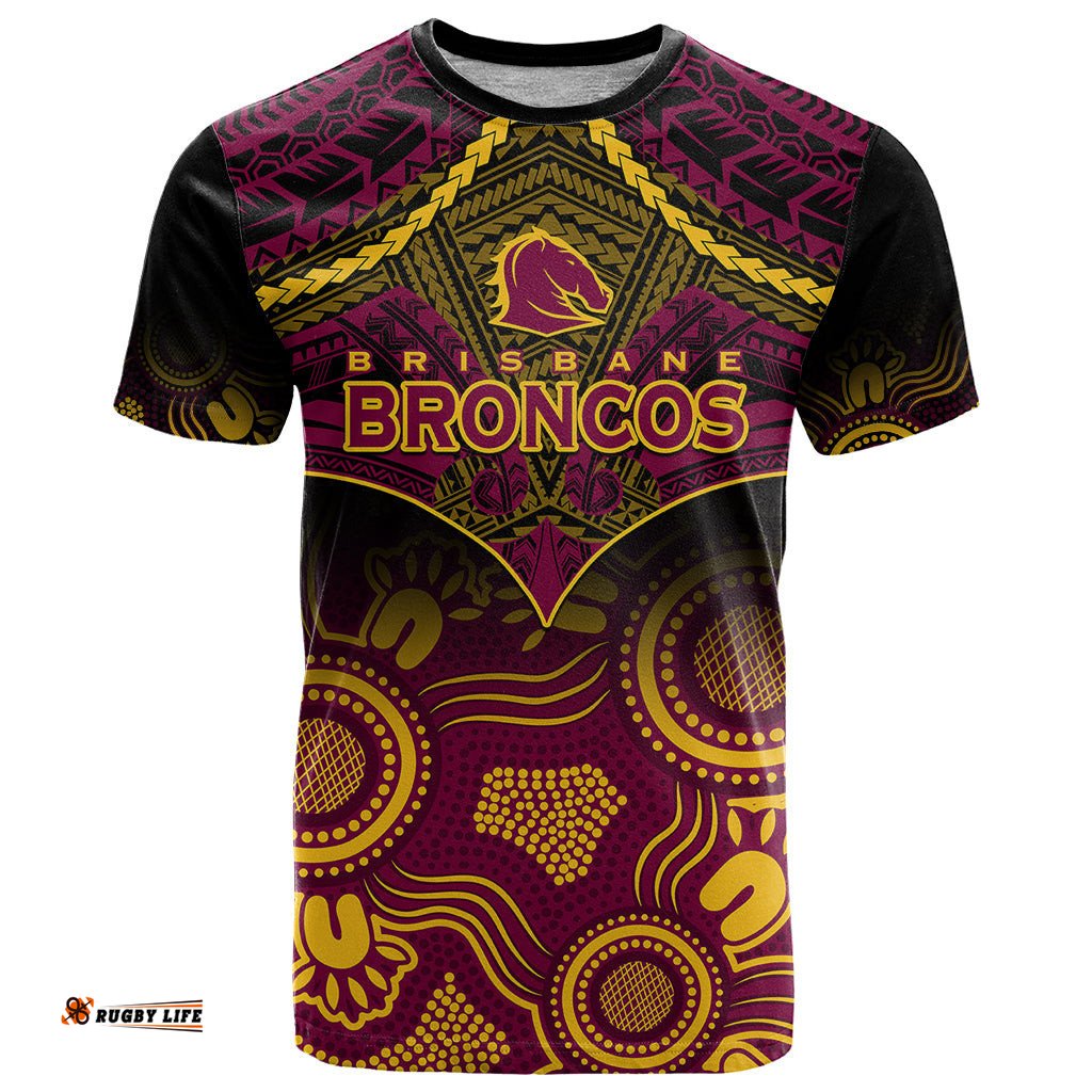 personalised brisbane rugby t shirt brisbane 1987 aboriginal mix polynesian pattern