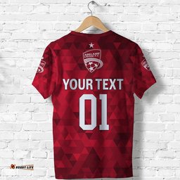 custom personalised adelaide united the reds t shirt soccer club original style red