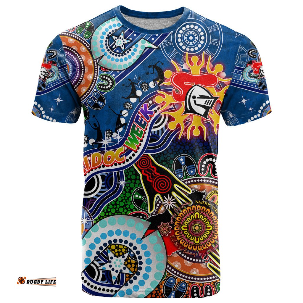 personalised knights naidoc week 2024 t shirt australia aboriginal dot painting dt02