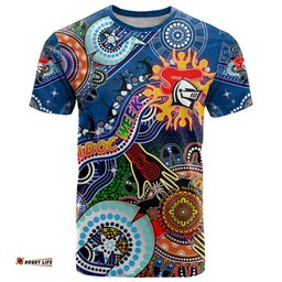 personalised knights naidoc week 2024 t shirt australia aboriginal dot painting dt02