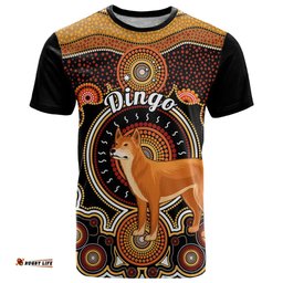 personalised australian astrology t shirt aboriginal dingo zodiac sign