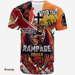 Amazing Aussie St. George Illawarra Dragons T-shirt - Custom Remembrance Dragons Rampage Squad Anzac Quote With Poppy And Rosemary T-shirt