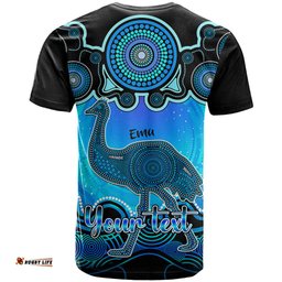 personalised australia aquarius emu zodiac t shirt auz astrology aboriginal aqua