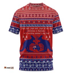Amazing Aussie Australian Christmas Carol Christmas T-shirt - Jingle Bells Ugly Style T-shirt