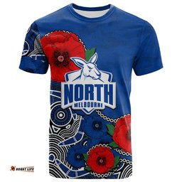 custom personalised anzac day afl north army mix aboriginal t shirt