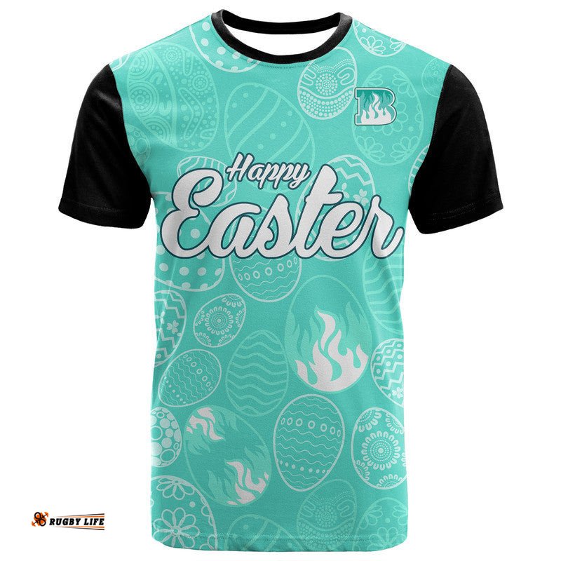 custom personalised brisbane heat cricket happy easter day t shirt simple style