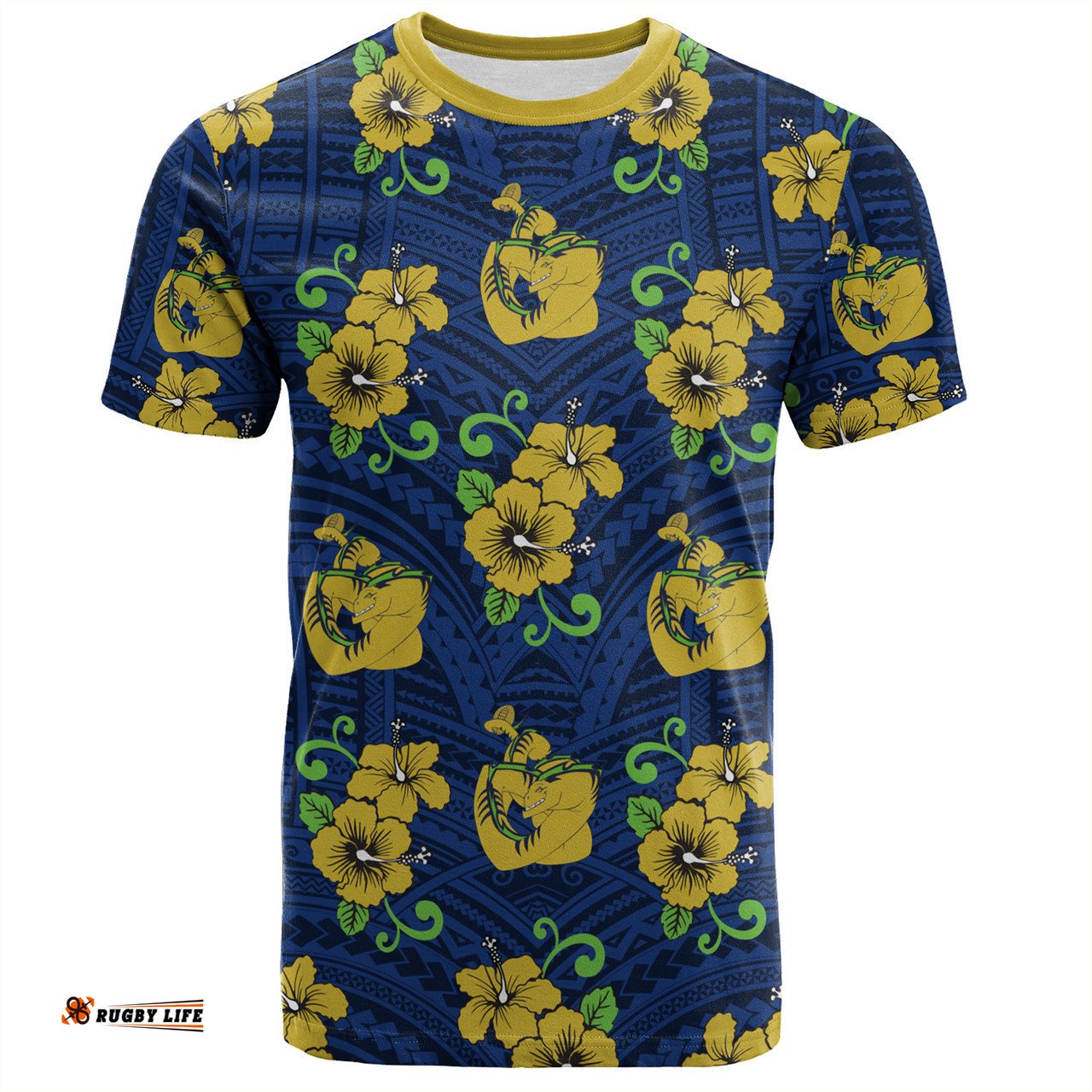 Amazing Aussie Parramatta Eels Custom T-Shirt - Parramatta Eels With Maori Patterns T-Shirt