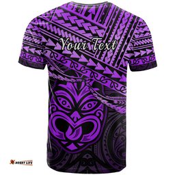 personalised matariki new zealand t shirt maori new year tiki purple version