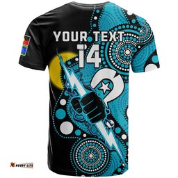 custom text and number port adelaide football naidoc 2023 t shirt for our elders indigenous art