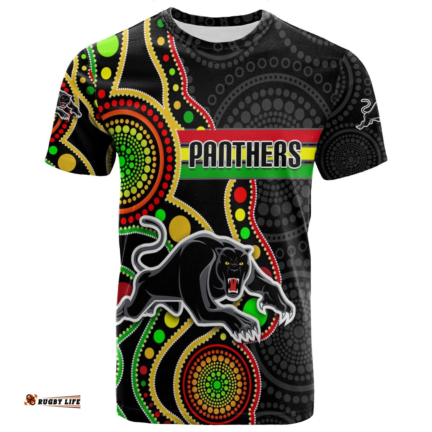 penrith panthers t shirt indigenous nrl 0