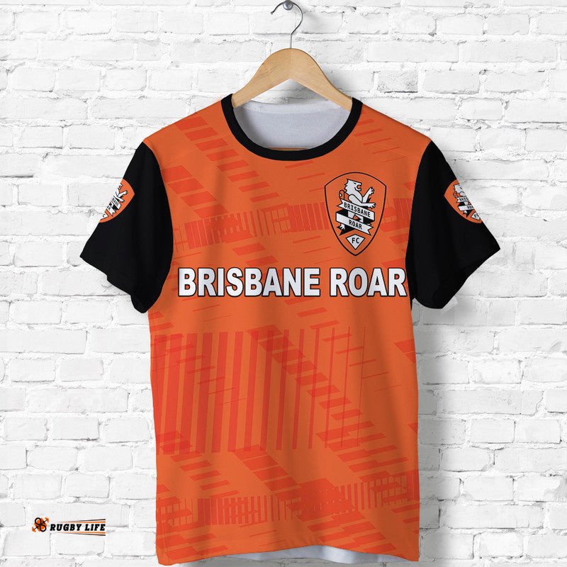 custom personalised brisbane roar t shirt soccer club original style orange