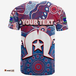 custom personalised bulldogs australian football torres strait islanders mix aboriginal t shirt