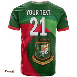 custom personalised bangladesh cricket team t shirt bangla tigers simple