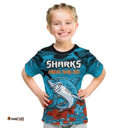 custom text and number sharks anzac 2023 t shirt camouflage poppy mix aboriginal