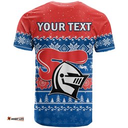 custom personalised knights rugby t shirt indigenous newcastle merry christmas