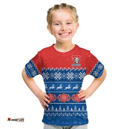 custom personalised knights rugby t shirt indigenous newcastle merry christmas