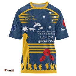 Amazing Aussie Parramatta Eels Anzac Custom T-shirt - Keeping the Spirit Alive T-shirt