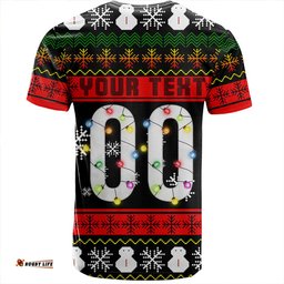 Amazing Aussie Penrith Panthers Christmas T-shirt - Custom Penrith Panthers Merry Christmas Mei
