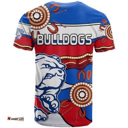 afl bulldogs football t shirt western aboriginal simple style