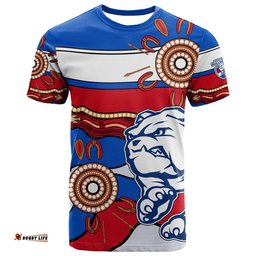 afl bulldogs football t shirt western aboriginal simple style