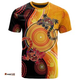 aboriginal t shirts couple aboriginal lizards