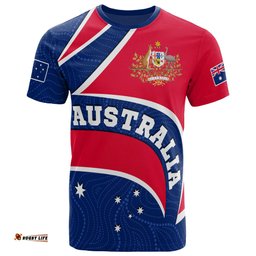 aboriginal t shirt australia flag and coat of arms unisex