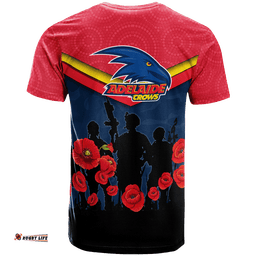 adelaide crows anzac day t shirt indigenous art