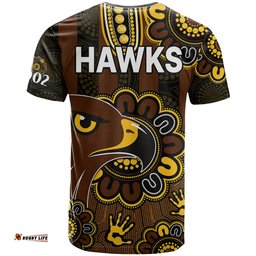 afl hawthorn hawks 1902 aboriginal t shirt