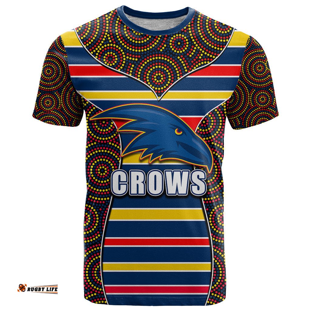 afl crows t shirt mix dot aboriginal