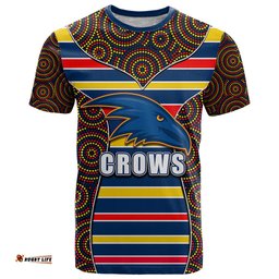 afl crows t shirt mix dot aboriginal