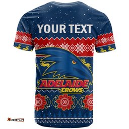 custom personalised adelaide football t shirt crows indigenous merry christmas