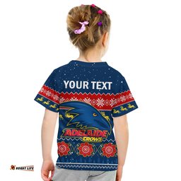 custom personalised adelaide football t shirt crows indigenous merry christmas