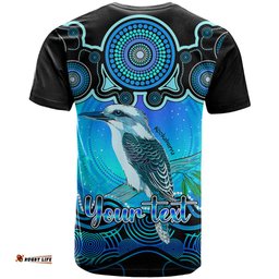personalised australia sagittarius kookaburra zodiac t shirt auz astrology aboriginal aqua
