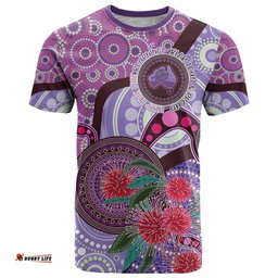personalised australia naidoc 2024 t shirt keep the fire burning hakea flowers
