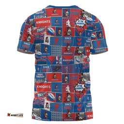 Amazing Aussie Newcastle Knights Sport T-Shirt - Team Of Us Die Hard Fan Supporters Comic Style