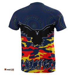 adelaide crows t shirt anzac day army style