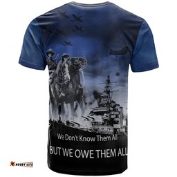Amazing Aussie Australia Royal Navy T-Shirt - Remember All The Battles Fought