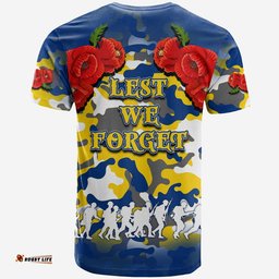 anzac day t shirt eels army style no2