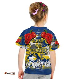 anzac day t shirt eels army style no2
