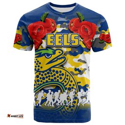 anzac day t shirt eels army style no2