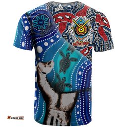 all stars rugby aboriginal custom patronage turtle dreamtime t shirt indigenous all stars bloods in my veins