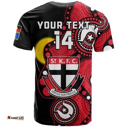 custom text and number st kilda football naidoc 2023 t shirt saints indigenous for our elders
