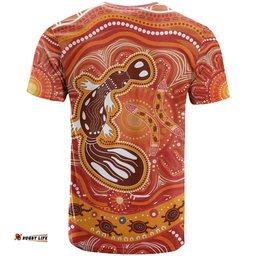 aboriginal goanna art t shirt native australian animals