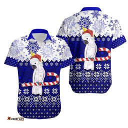 aboriginal christmas 2022 cockatoo t shirt blue style