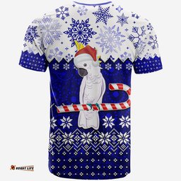 aboriginal christmas 2022 cockatoo t shirt blue style
