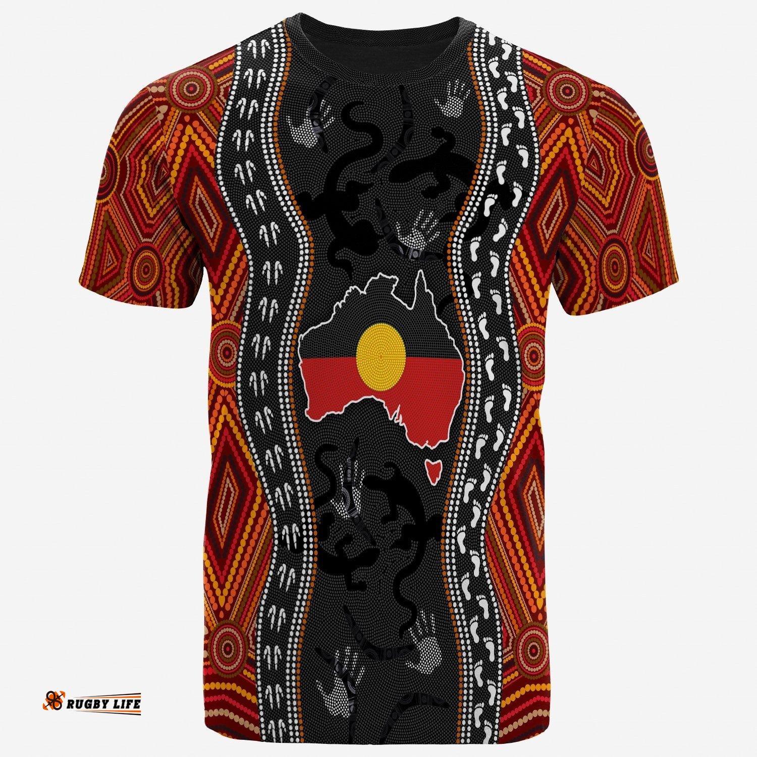 aboriginal t shirt australia indigenous map