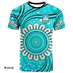custom personalised brisbane heat cricket t shirt aboriginal