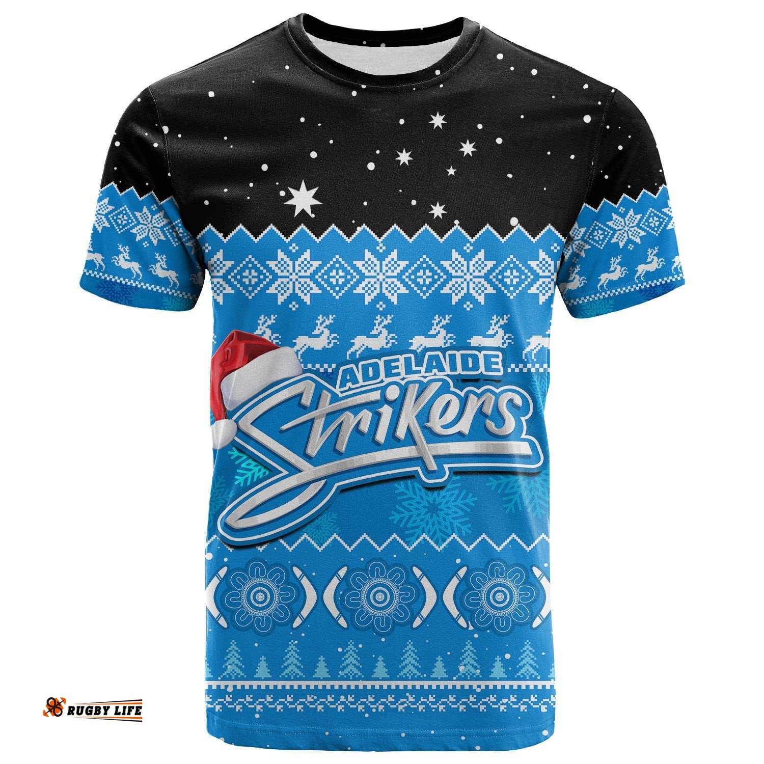adelaide strikers cricket t shirt aboriginal merry christmas