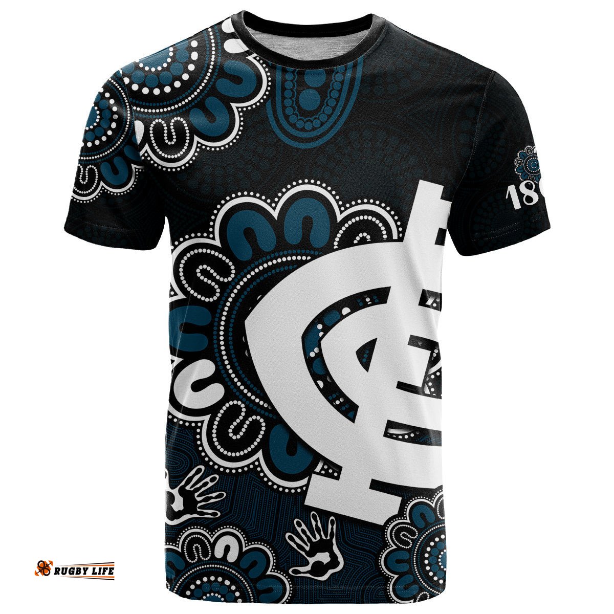 afl carlton blues 1864 aboriginal t shirt